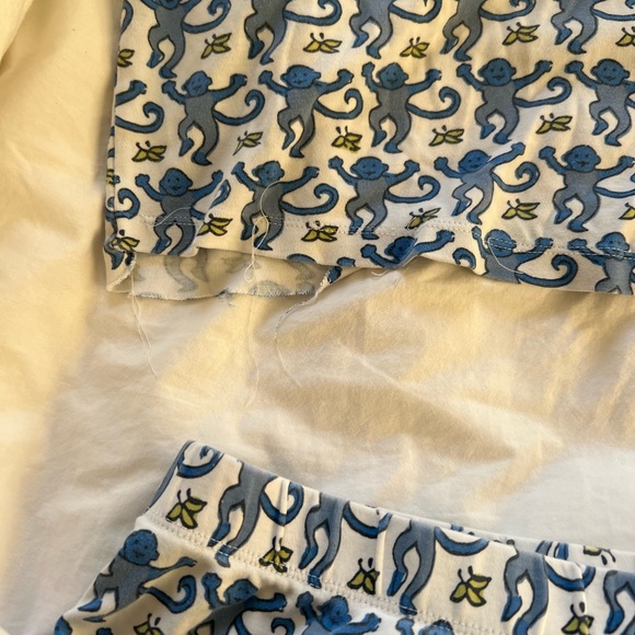 Blue monkey Roller Rabbit Pajamas - Picture 4 of 7